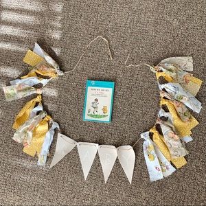 Winnie The Pooh Book and Hand Made “BABY” Bunting